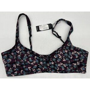Tavik Women's Swim Marlowe Crop Bikini Top Size X-Large Multi Floral Lightweight